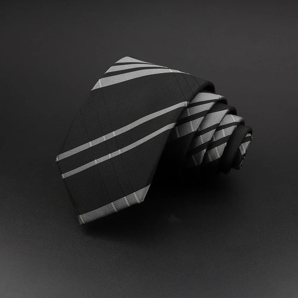 Stylish Jacquard Striped Paisley Necktie for Men