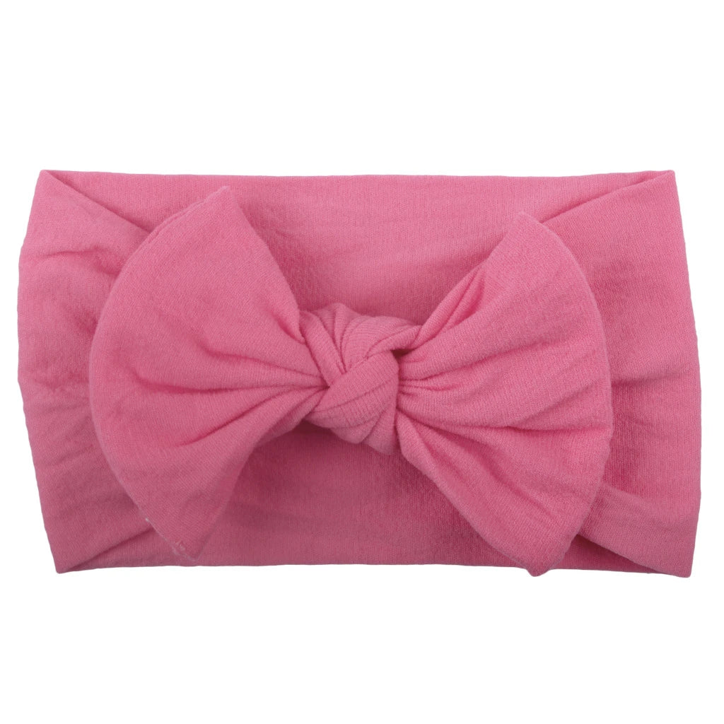 Cute Baby Girl Bowknot Headband - Soft Elastic Hair Accessory for Newborns and Toddlers 22