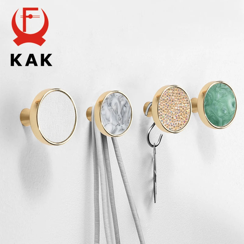 Крюки для стен и ручки для шкафов Kak Gold в европейском стиле 24mm