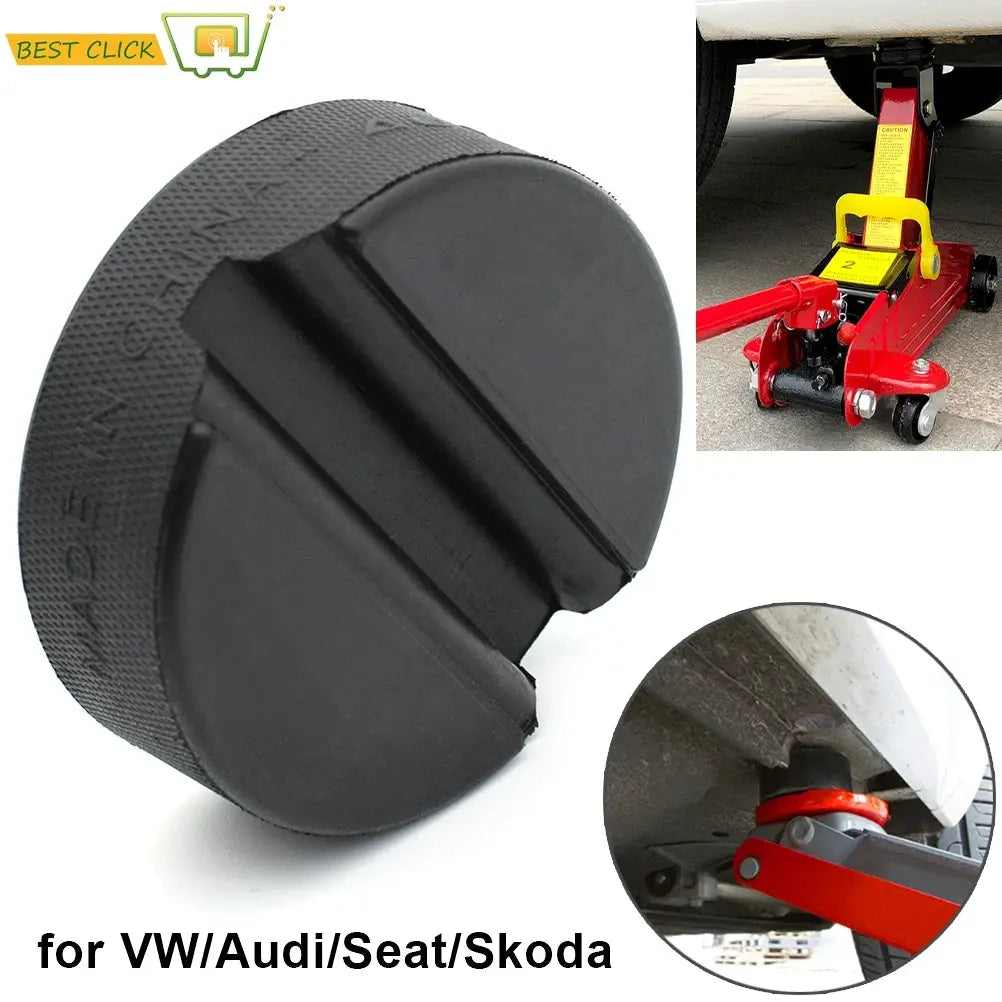 Rubber Jack Pad Support Pinch Weld Slotted Floor Frame Adapter Jacking Trolly Car Removal Repair Tool For VW Audi Seat Skoda by InterCyprus Trading Ltd