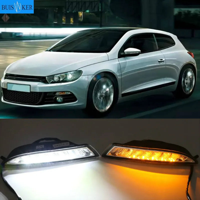 VW Scirocco 2008 2013 Желтый сигнал поворота реле LED DRL 12V