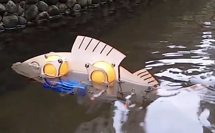 Деревянный STEM электрическая плавающая рыба набор для самостоятельной сборки для экспериментов