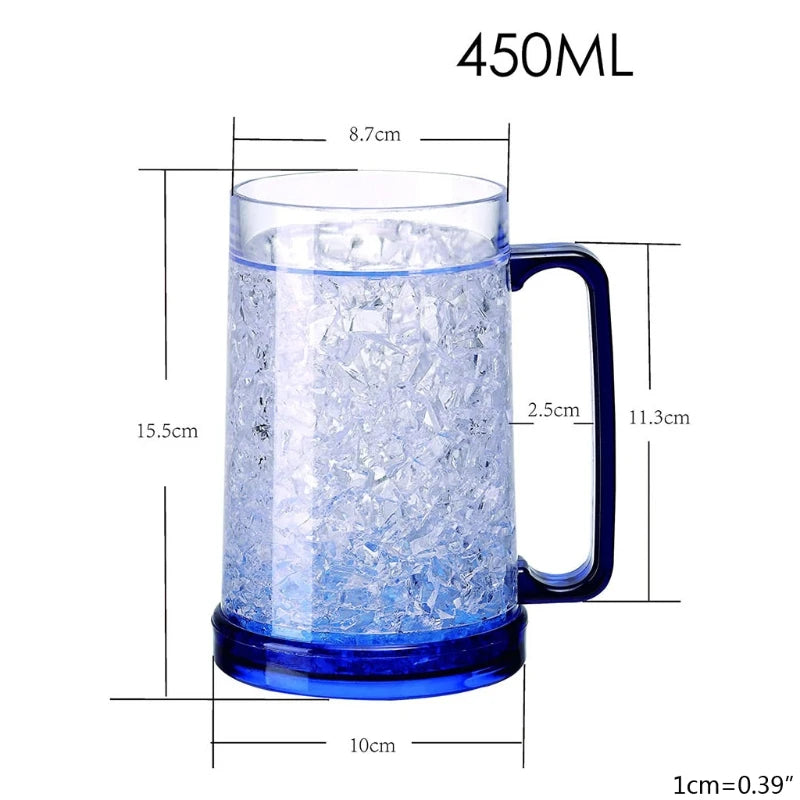 2025 New Freezer Ice Beer Mug &ndash; Double Wall Gel Frosty