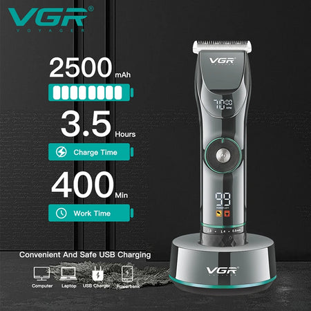 Professional 15 Motor Barber Trimmer &ndash; Fast Charging