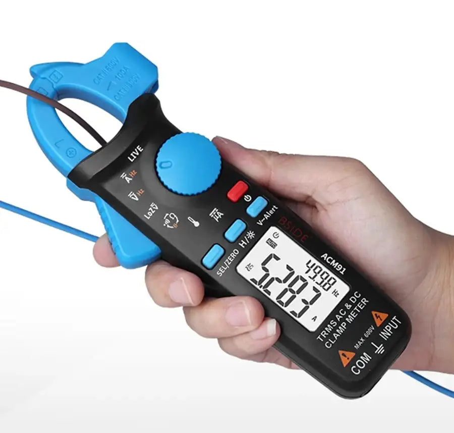 BSIDE ACM91 AC DC Clamp Meter True RMS Auto Range NCV Temp