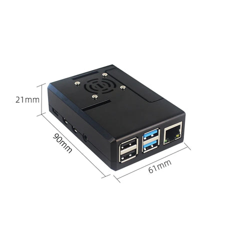 Raspberry Pi 4 Model B Case &ndash; Removable GPIO Cover with Cooling Fan