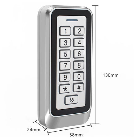 IP66 RFID Door Access Reader &ndash; Backlit Keypad 1000 User