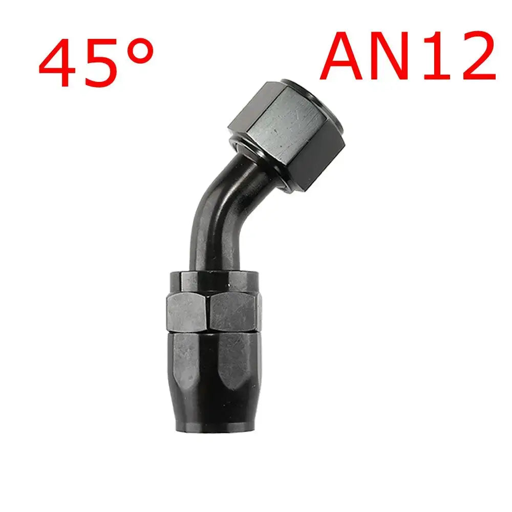 1 Piece AN4/6/810/12 Straight 0°/45°/90°/180° Degree Aluminum Swivel Hose End Fitting Adapter Oil Fuel Line NPT PLUG Black by InterCyprus Trading Ltd