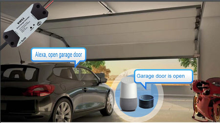 Wofea Smart WiFi Garage Door Opener Controller - Alexa &amp; Google Home Compatible