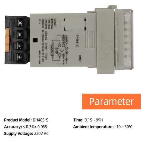 DH48S-S Timer LCD Display Time Control &ndash; Programmable Delay