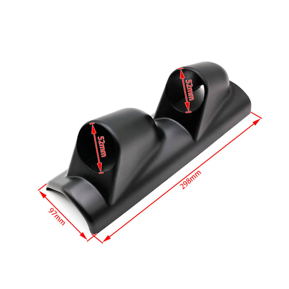Support de manomètre à 2 trous pour montant A, support de manomètre noir de 52 mm pour le côté conducteur