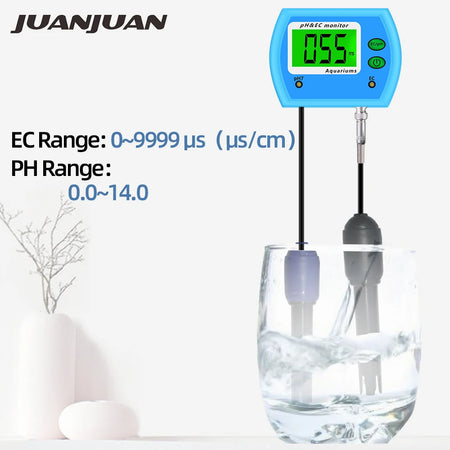 PH-9853 2 In 1 PH EC Monitor &ndash; Aquarium Water Quality