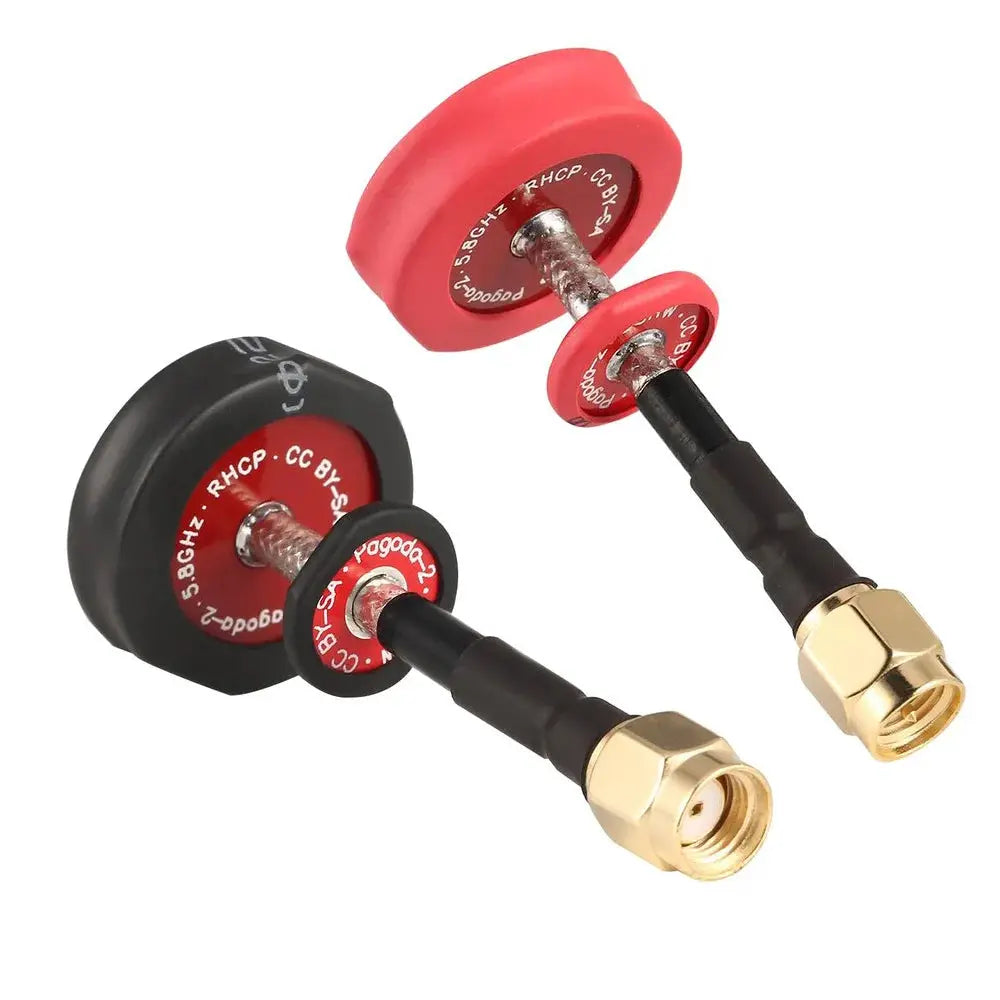 Pagoda 2 / Triple Feed Patch 5.8G 5dBi 50W Omnidirectional Omni FPV Flat Panel Pagoda Antenna LHCP/RHCP SMA/RP-SMA by InterCyprus Trading Ltd