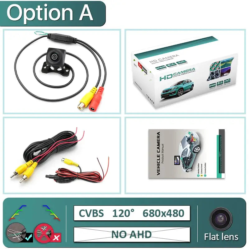 Waterproof 1080P AHD Rear View Camera With Night Vision Guiding Lines by InterCyprus Trading Ltd