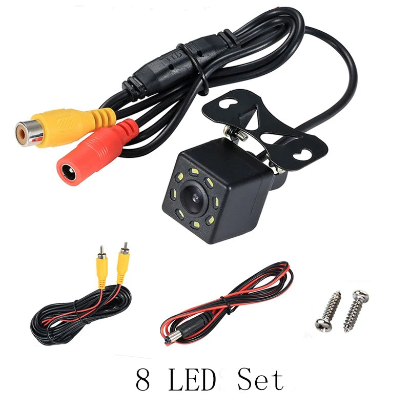 HD Car Rearview Camera 8 LED set