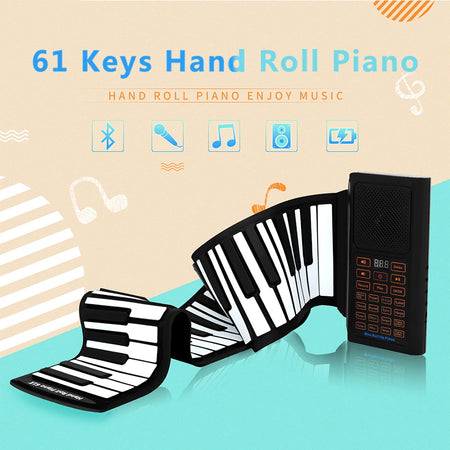 61 Keys Mini Roll Up Piano &ndash; Portable Silicone Keyboard CHINA