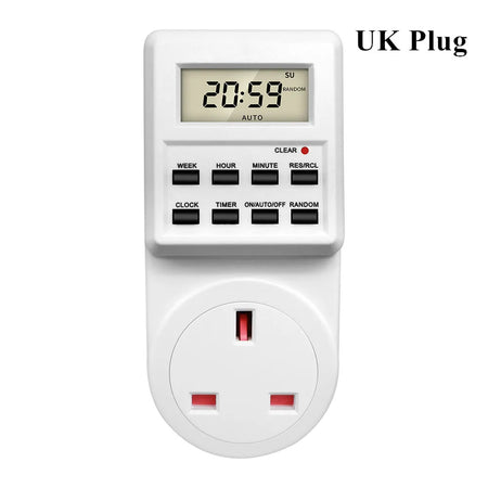 TM03 Digital Timer Socket - 24H Programmable Outlet UK Plug