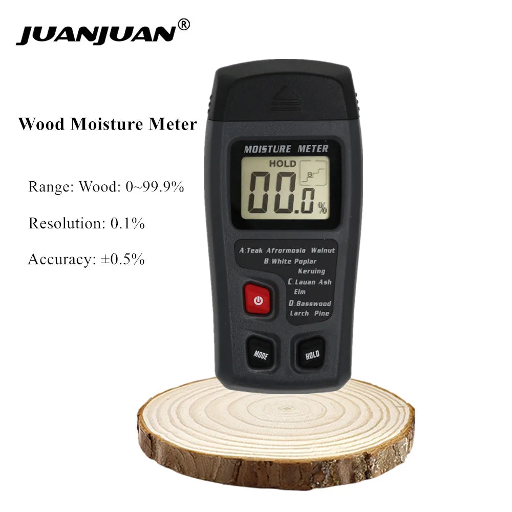 MT10 Two Pins Digital Wood Moisture Meter - High Accuracy