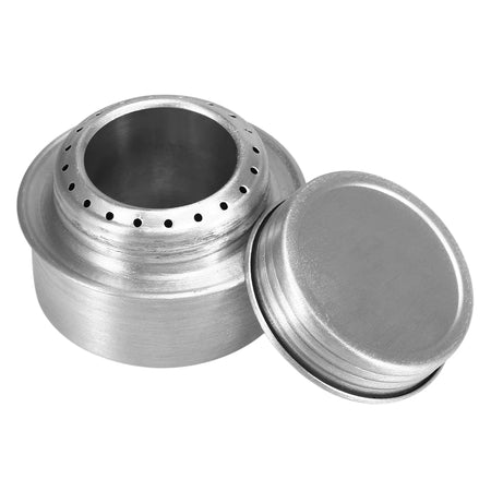 Portable Mini Aluminum Alloy Alcohol Stove &ndash; Space Saving NO Cross Stand