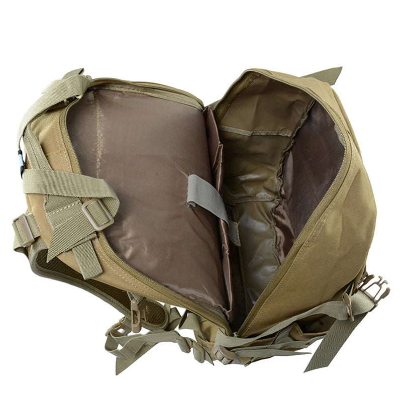 Tactical Camping Backpack Molle Rucksack &ndash; Heavy Duty Nylon