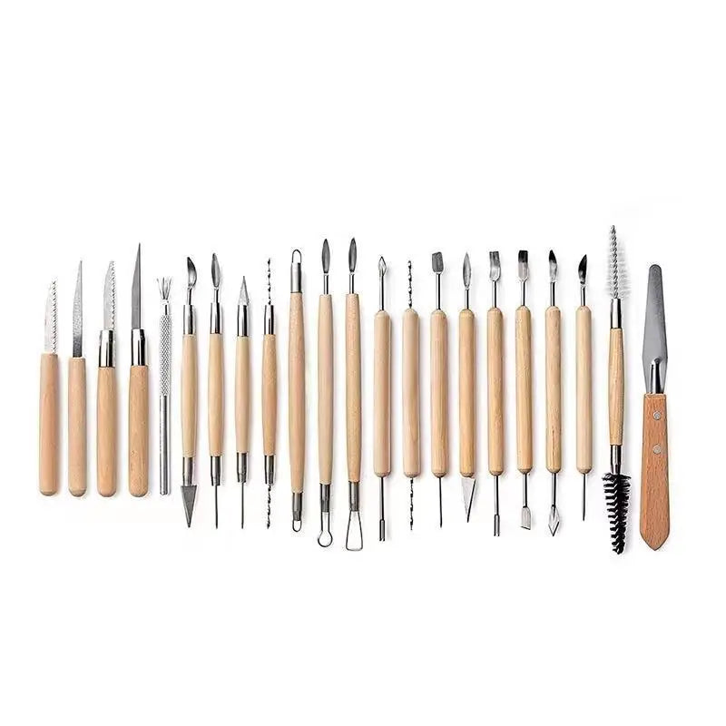 Comprehensive 61-Piece Ceramic Sculpture &amp; Pottery Tool Set