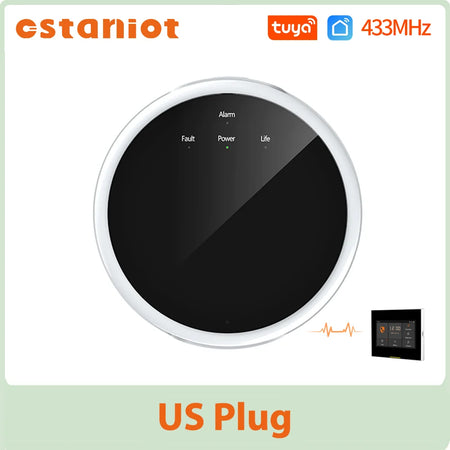 Ostaniot Tuya 433MHz Gas Leak Detector &ndash; High Sensitivity GS020-GasDetector-US / CHINA