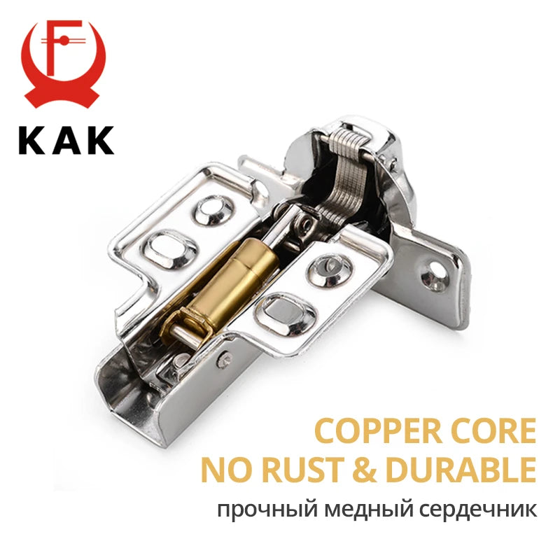 KAK Stainless Steel Hydraulic Cabinet Door Hinges 4 Pack