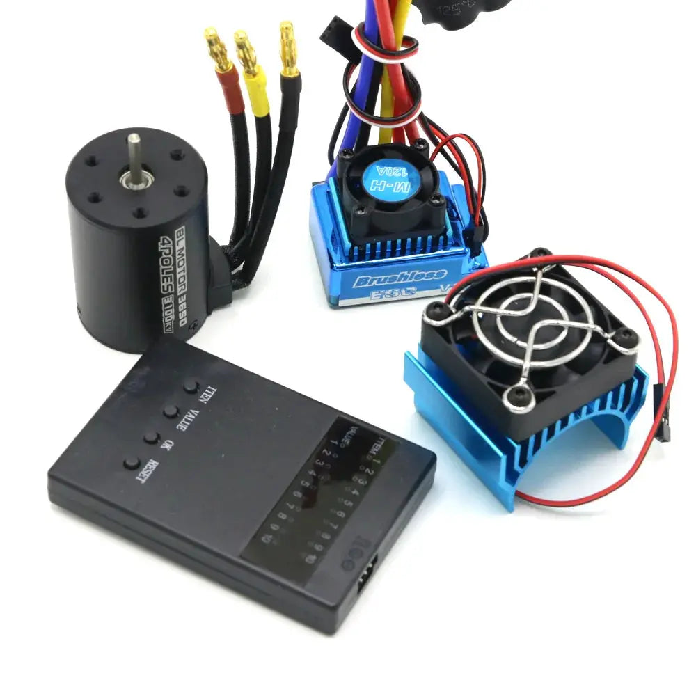 RC Motor 3650 3100KV / 3900KV / 4300KV / 5200KV Brushless Motor & 45A 60A 80A 120A ESC Combo Set for 1:10 RC Car RC Boat Part by InterCyprus Trading Ltd
