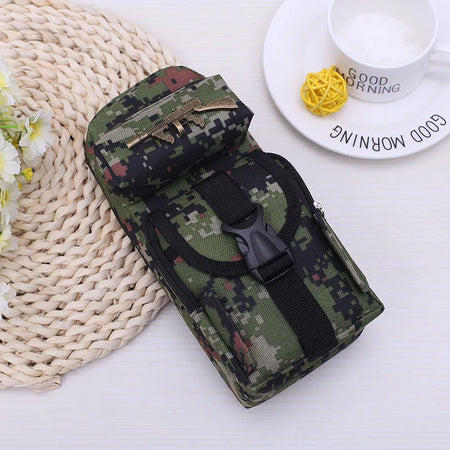 Mini Camouflage Schoolbag Pencil Case - Ideal for Students A5