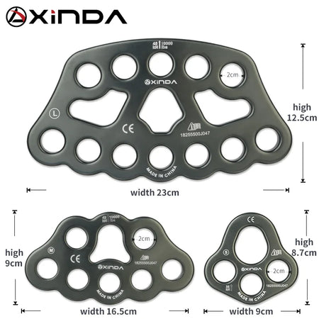 XINDA Four Hole Force Plate &ndash; Aluminum Magnesium Alloy