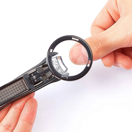 Magnifying Glass Nail Clippers - Ultra Sharp Steel Pro