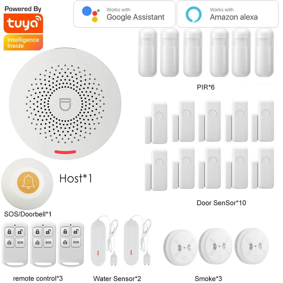 Tuya Smart Home Security Alarm Hub Kit &ndash; Sound Alerts