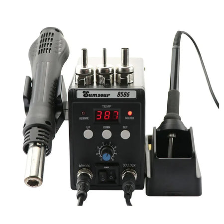 Soldering Station 8586 - 2 In 1 Digital Display Hot Air black / 110V US Plug