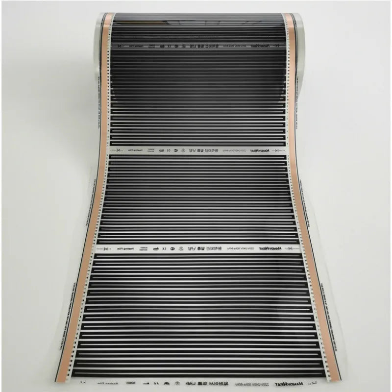 Eco-Friendly 220W Infrared Underfloor Heating Carbon Film Mat - 50cm Width