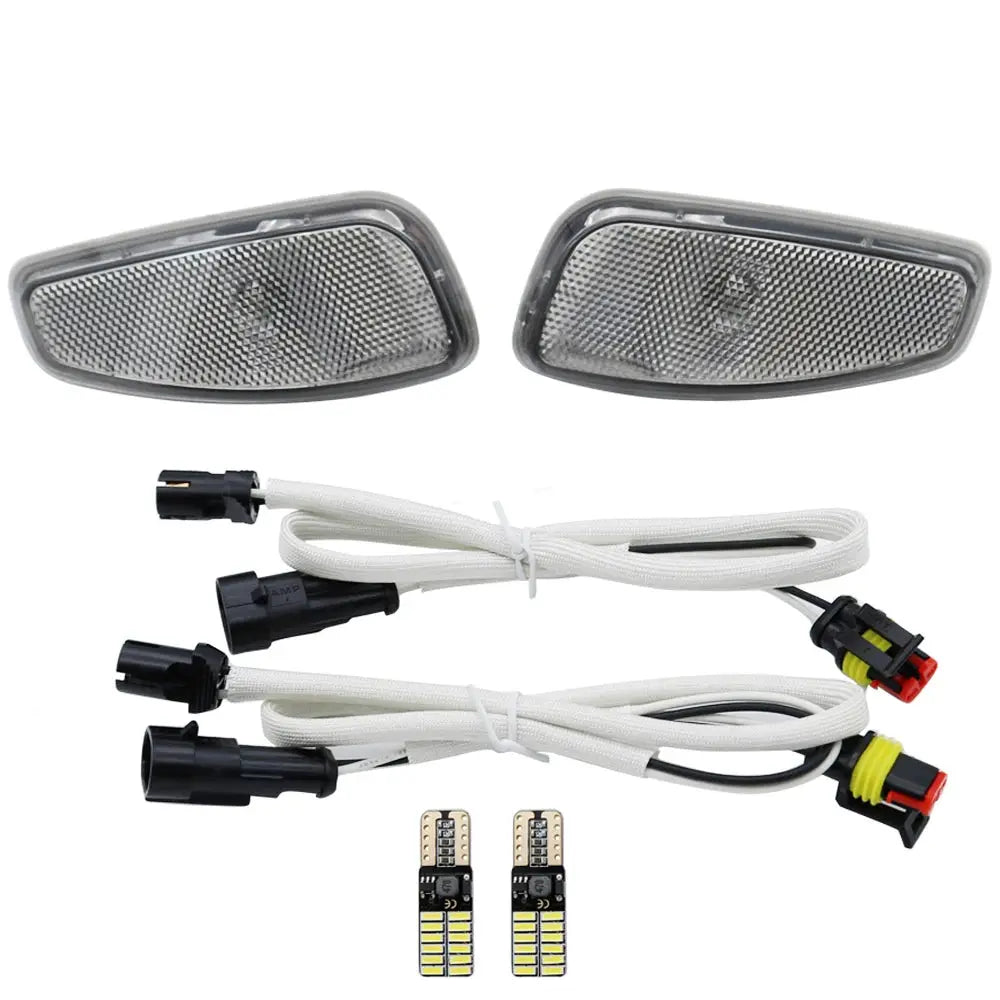 For Jeep Renegade 2014-2019 Accessories Front Turn Side Signals Lights Reflection Warning Turn Signal with t10 led orange bulb by InterCyprus Trading Ltd