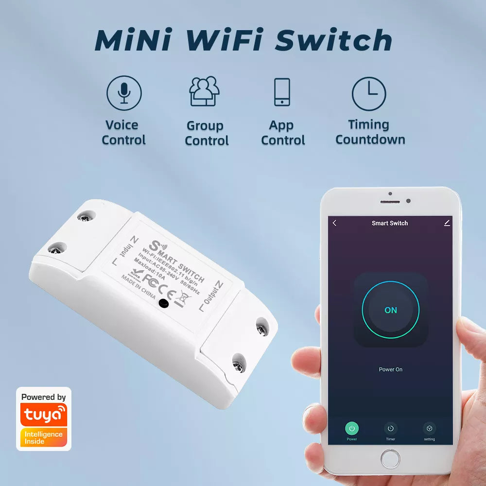 On off device Wifi DIY Smart Wireless Remote Switch Domotica Light  Controller Module Work with Alexa Google Home