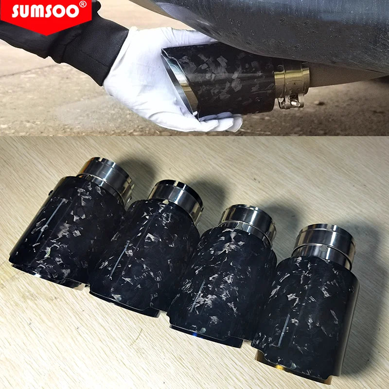 Άκρο Σιγαστήρα για SUMSOO Σφυρήλατο Άνθρακα, Ανοξείδωτο