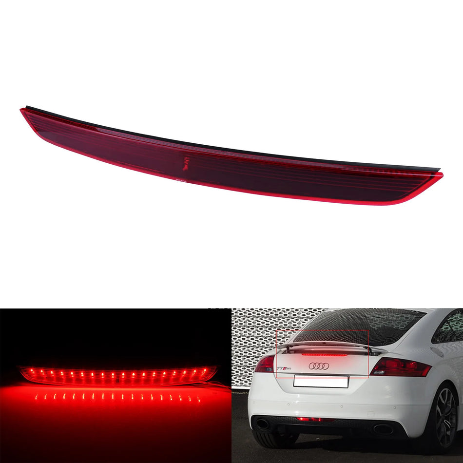 High Level Mount Third Brake Light With Red LED Lens for Audi TT 8J MK2 2006 2014