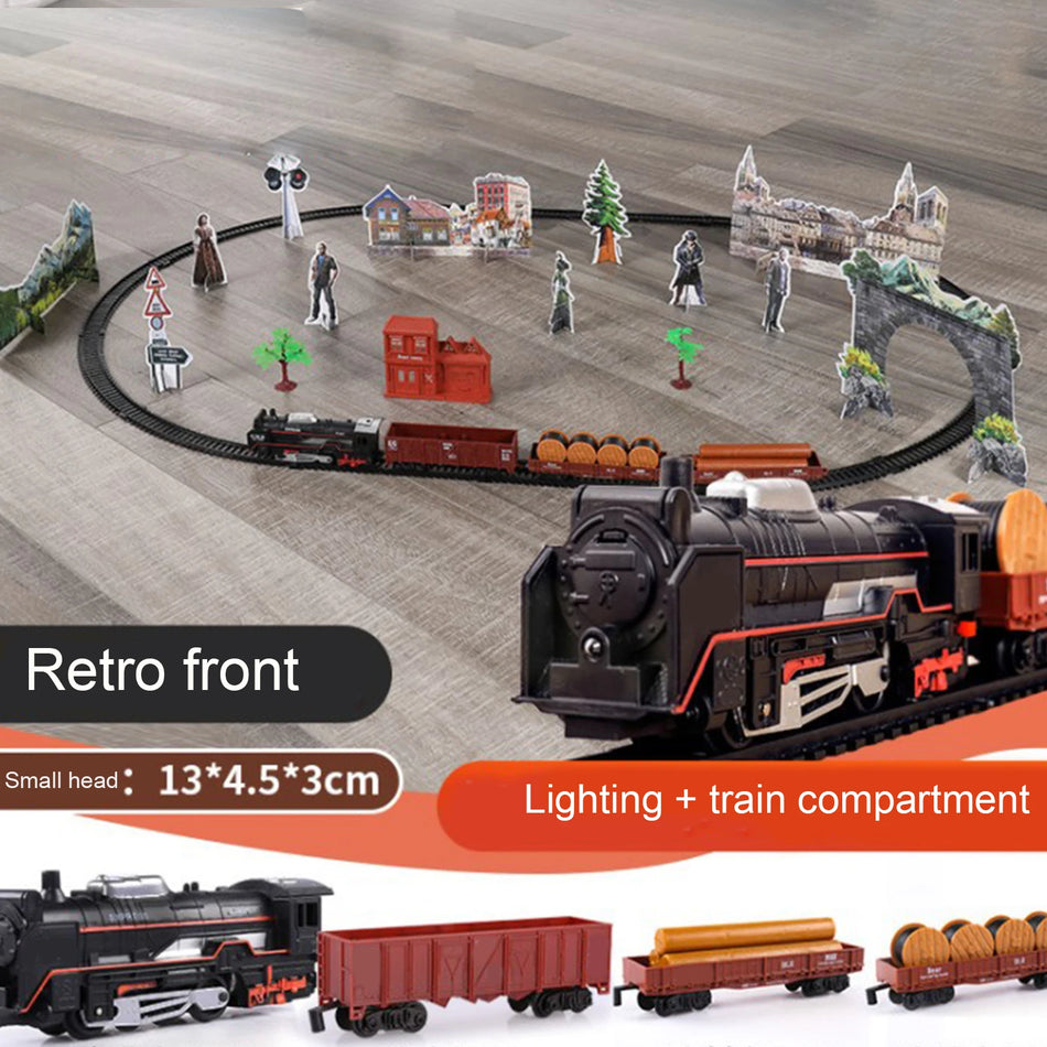 Set tren electric Conusea cu șine motorizate, plastic ABS