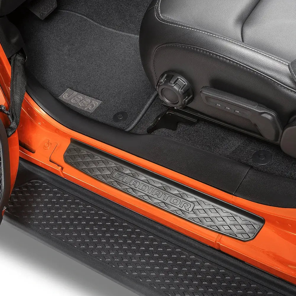 For Jeep Gladiator 2020 4 Door Sill Guards Entry Guards Plate Cover by InterCyprus Trading Ltd