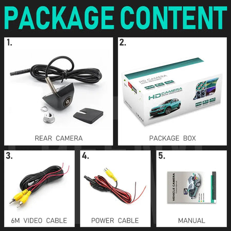 GreenYi 4089T Chips Night Vision Auto Assistance Intelligent Dynamic Trajectory Parking Line Car Reverse Backup Rear View Camera by InterCyprus Trading Ltd