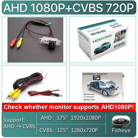 HD AHD 1080P Fisheye Car Rear View Backup Camera For BMW 1 Series E82 3 Series E46 E90 E91 5 Series E39 E53 X3 X5 Android DVD by InterCyprus Trading Ltd