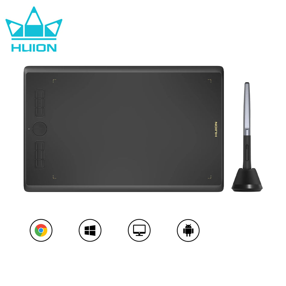 HUION Grafiska Tabletter H420X H580X H610X Bärbar Penntablett för Android OS