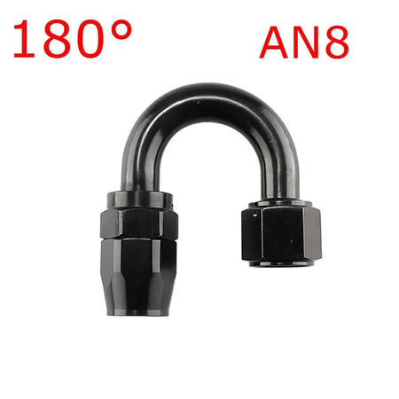 1 Piece AN4/6/810/12 Straight 0°/45°/90°/180° Degree Aluminum Swivel Hose End Fitting Adapter Oil Fuel Line NPT PLUG Black by InterCyprus Trading Ltd
