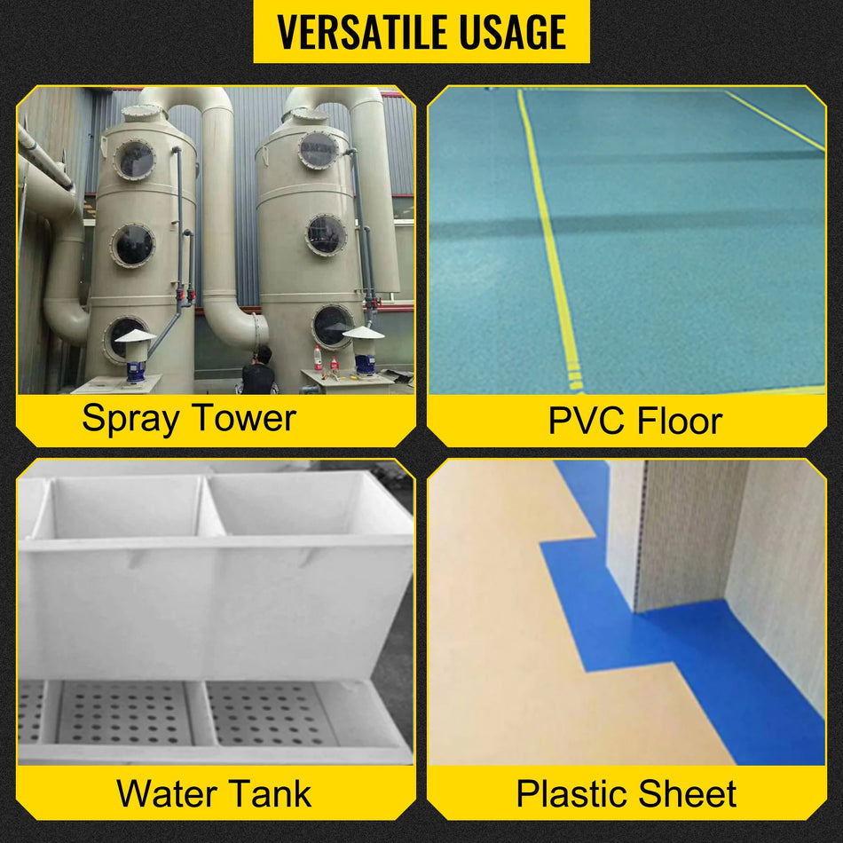 1600W plastiku keevitamise relv kuuma õhu puhurikomplekt düüside komplektiga