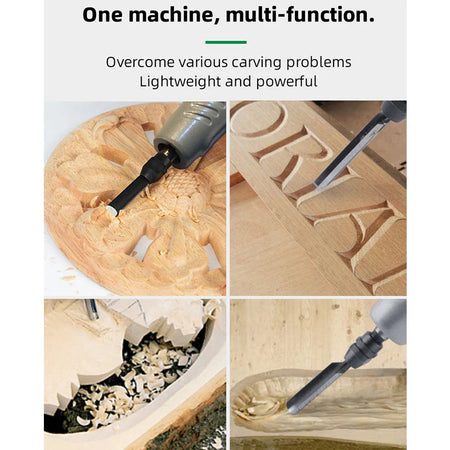Electric Wood Carving Chisel - 50W High-Speed Tool