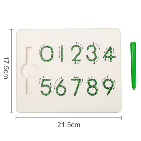 Kids Magnetic Writing Board Toy &ndash; Montessori Learning BOS10200 mini green