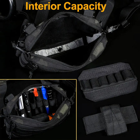 CS Wargame Chest Rig Airsoft Pouch &ndash; Molle System Ready