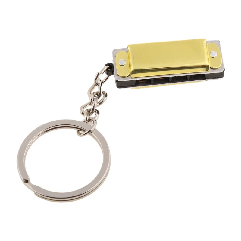 Mini Harmonica Keychain - Eight Tone 4 Hole Compact Design