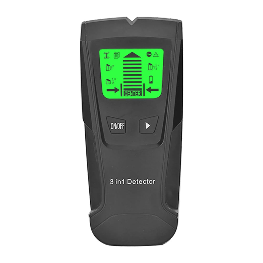 TH210 3 In 1 Wall Metal Detector - Three In One Scanner Black